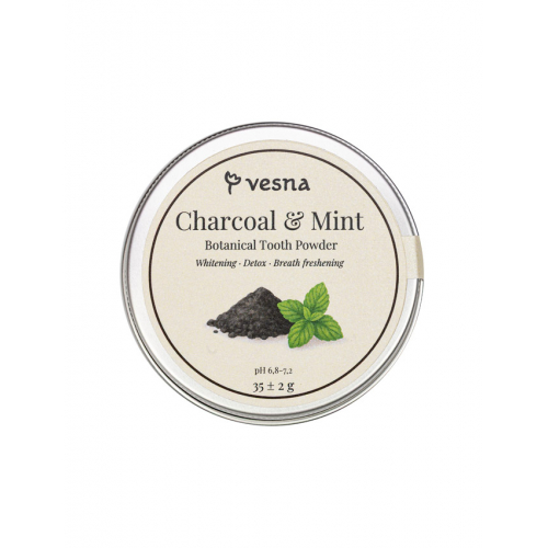 ТМ Vesna Отбеливающий зубной порошок Уголь и Мята НФ-00029199 ТМ Vesna Отбеливающий зубной порошок Уголь и Мята НФ-00029199