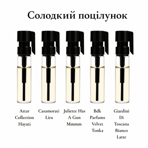 
                Парфумерний сет Солодкий поцілунок, 5*1 ml