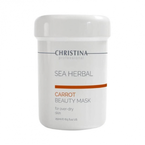 Christina Морковная маска для сухой, раздраженной, чувствительной кожи Sea Herbal Beauty Mask Carrot, 250 ml