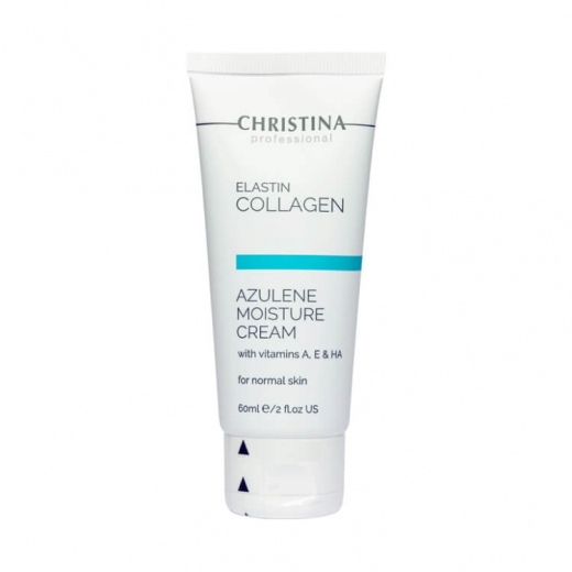 Christina Увлажняющий крем для нормальной кожи Elastin Collagen Azulene Moisture Cream with Vitamin A, E, HA, 60 ml