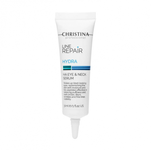 Christina Line Repair Hydra HA Eye and Neck Serum - Сыворотка для кожи вокруг глаз и шеи из ГК, 30 ml