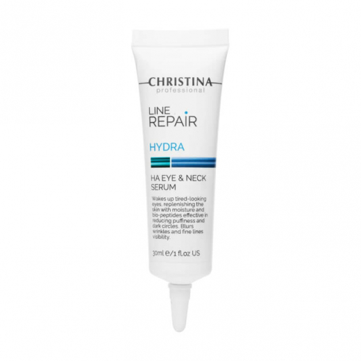 Christina Line Repair Hydra HA Eye and Neck Serum - Сироватка для шкіри навколо очей та шиї із ГК, 30 ml