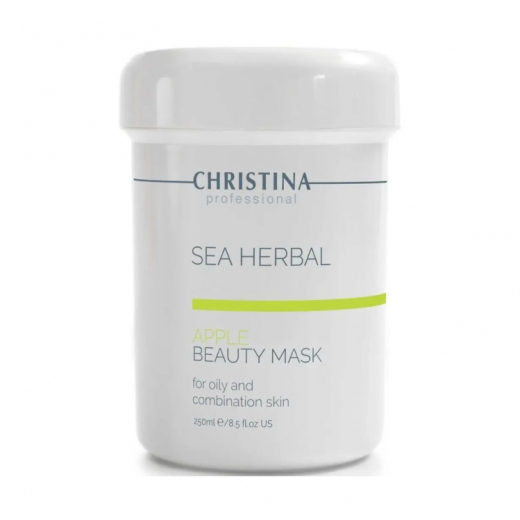 Christina Sea Herbal Beauty Mask Green Apple - Яблучна маска для жирної та комбінованої шкіри, 250 ml
