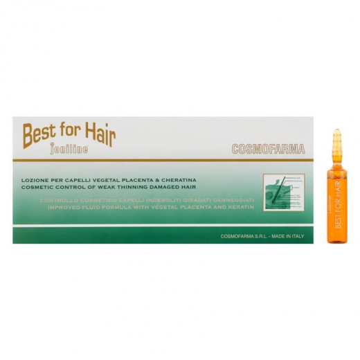 Cosmofarma Cosmofarma Лосьйон для волосся з екстрактом рослинної плаценти (Joniline Best For Hair Lotion with Veg.placenta extracts), 12х10 ml