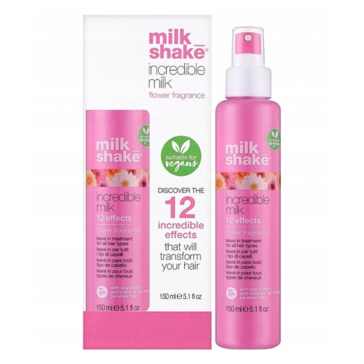 
                Milk Shake Flower Fragrance Incredible Milk Молочко 12 эффектов для всех типов волос, 150 ml