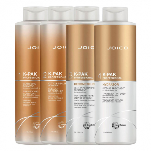Система для реконструкції волосся Joico 4-Step System Repair Hair Treatment, 4*1000 ml
