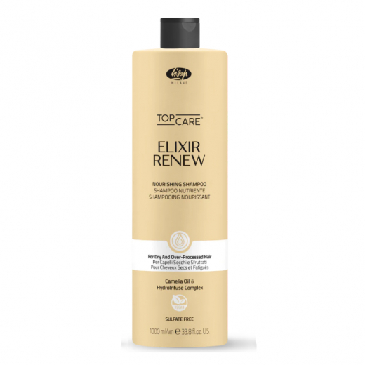 Lisap Elixir Renew Nourishing shampoo увлажняющий и питательный шампунь, 1000 ml