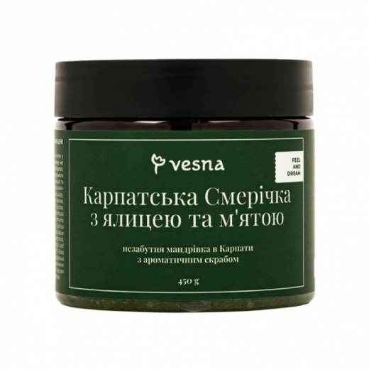 Vesna Сахарно-солевой скраб "Карпатская Смеричка", 450 ml