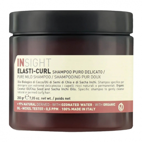 Insight ЭЛАСТИ-КЕРЛ Шампунь мягкий для вьющихся волос, 200 ml