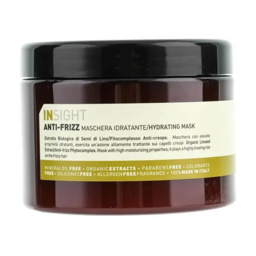 Insight Маска зволожуюча для волосся Anti-Frizz Hair Hydrating Mask, 500 ml