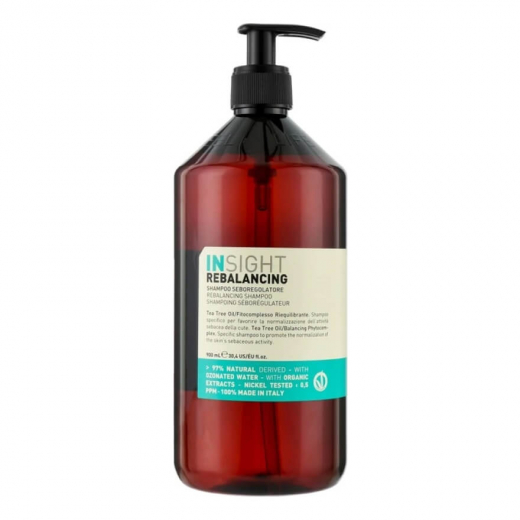 Insight Шампунь проти жирної шкіри голови Rebalancing Shampoo, 900 ml