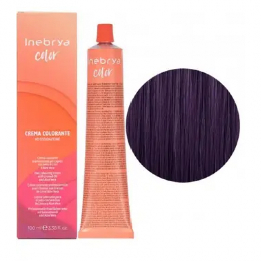 Крем-фарба для волосся Inebrya Сolor 6.20 русявий фіолетовий, 100 ml