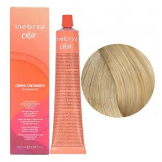 Крем-фарба для волосся Inebrya Сolor 10 платиновий світлий блонд, 100 ml