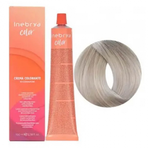 Крем-фарба для волосся Inebrya Сolor 12.11 світлий платиновий блонд попелястий інтенсивний, 100 ml