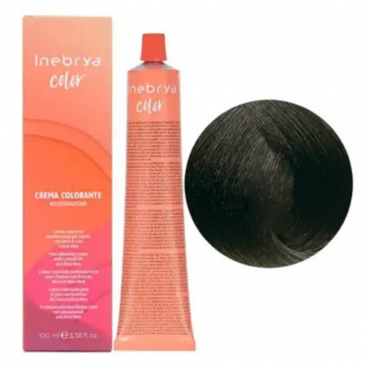 Крем-краска для волос Inebrya Сolor 3/00 интенсивный темно-каштановый, 100 ml