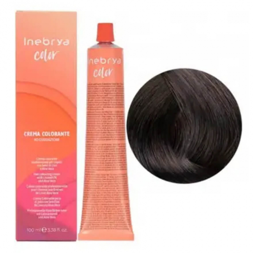 Крем-фарба для волосся Inebrya Сolor 5 світло-каштановий, 100 ml