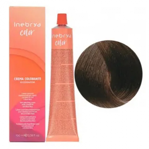 Крем-краска для волос Inebrya Сolor 5/0 светлый каштан, 100 ml