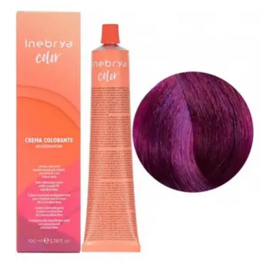 Крем-фарба для волосся Inebrya Сolor 5/62 свiтло-каштановий червоний ФІОЛЕТ, 100 ml