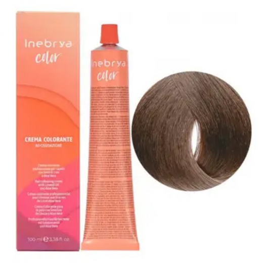 Крем-фарба для волосся Inebrya Сolor 5/73 світлий каштан коричнево-золотистий, 100 ml