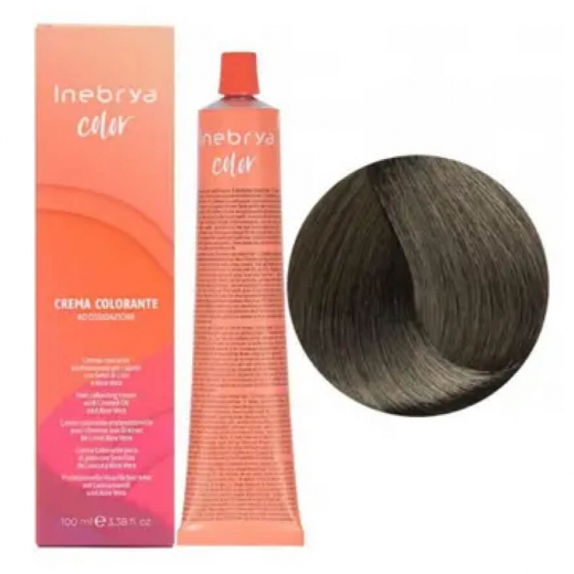 Крем-фарба для волосся Inebrya Сolor 5/8 світлий каштан матовий, 100 ml