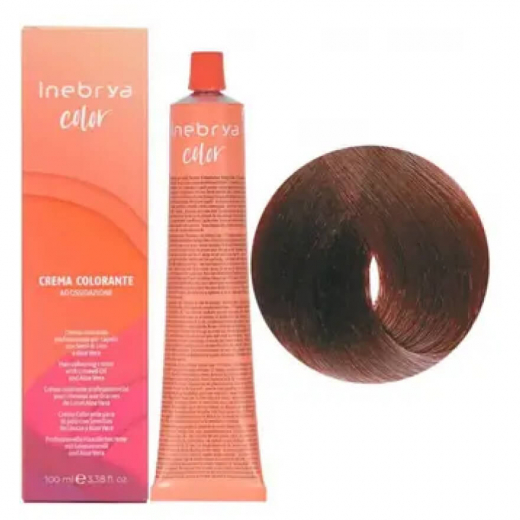 Крем-фарба для волосся Inebrya Сolor 6/5 темно-русявий махагоновий, 100 ml