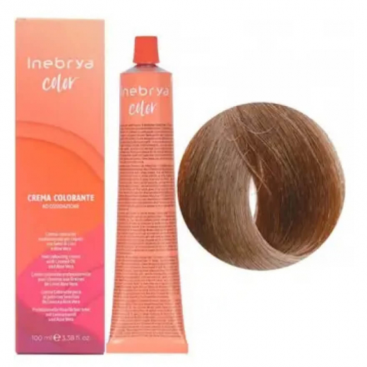 Крем-фарба для волосся Inebrya Сolor 6/73 темно-русявий  коричнево-золотистий, 100 ml