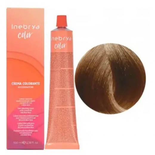Крем-фарба для волосся Inebrya Сolor 8 світло-русявий, 100 ml