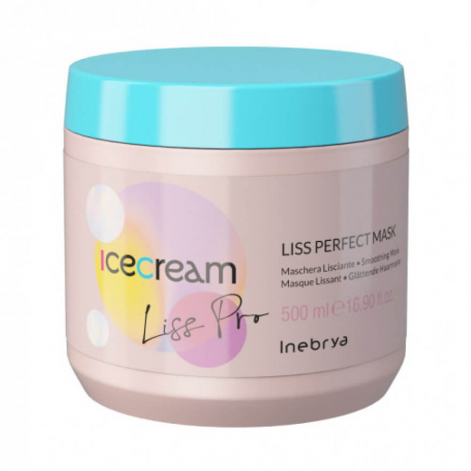 Inebrya Маска що розгладжує жорстке та пухнасте волосся Inebrya Ice Cream Liss Perfect Mask, 500 мл