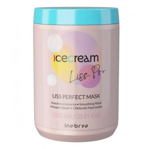 
                Inebrya Маска разглаживающая жесткие и пушистые волосы Inebrya Ice Cream Liss Perfect Mask, 1000 мл