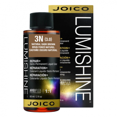 JOICO LumiShine Demi Liquid 3N (3.0) темно-коричневый натуральный, 60 ml