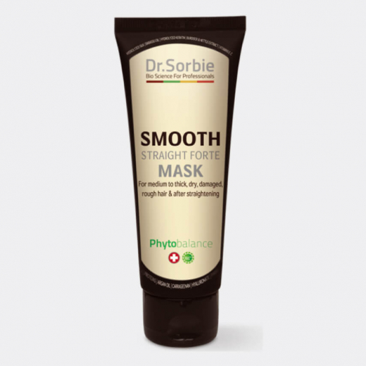 Dr.Ѕогbiе Smooth straight mask forte Терапевтична розгладжуюча маска для волосся, 75 мл