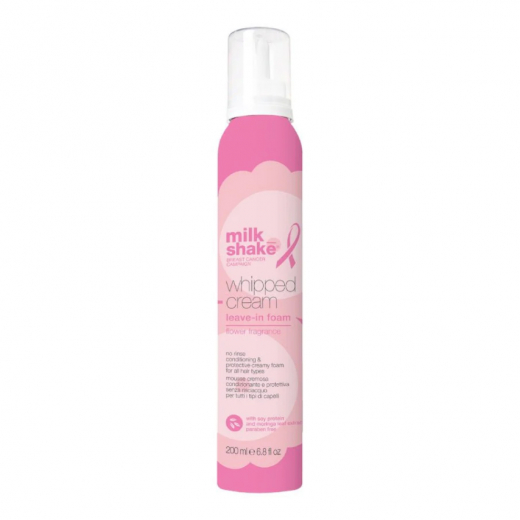 Milk shake FLOWER FRAGRANCE Pink Leave-In Крем-пенка несмываемая для увлажнения волос, 200 ml