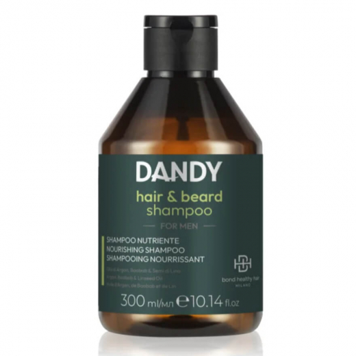 LISAP Dandy hair&beard shampoo шампунь для волосся та бороди, 300 ml