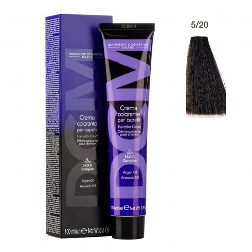 DCM Hair color cream 5/20 светлый шатен пепельно-матовый, 100 ml НФ-00028004