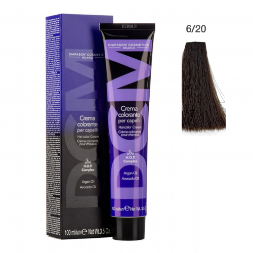 DCM Hair color cream 6/20 темный блондин пепельно-матовый, 100 ml НФ-00028005