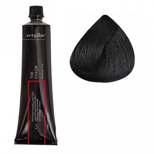 Крем-фарба для волосся SERGILAC №1, 120 ml