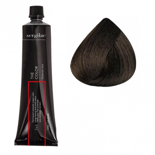 Крем-фарба для волосся SERGILAC №5.0, 120 ml