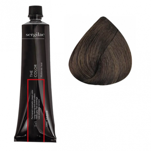 
                Крем-краска для волос SERGILAC №5.3, 120 ml