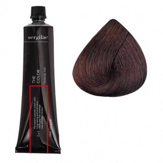 Крем-краска для волос SERGILAC №5.56, 120 ml