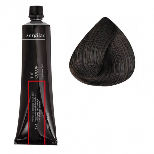 
                Крем-краска для волос SERGILAC №5.80, 120 ml