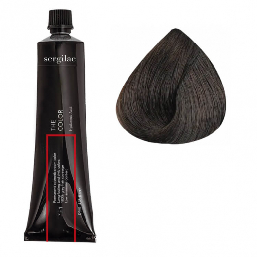 
                Крем-краска для волос SERGILAC №5.81, 120 ml