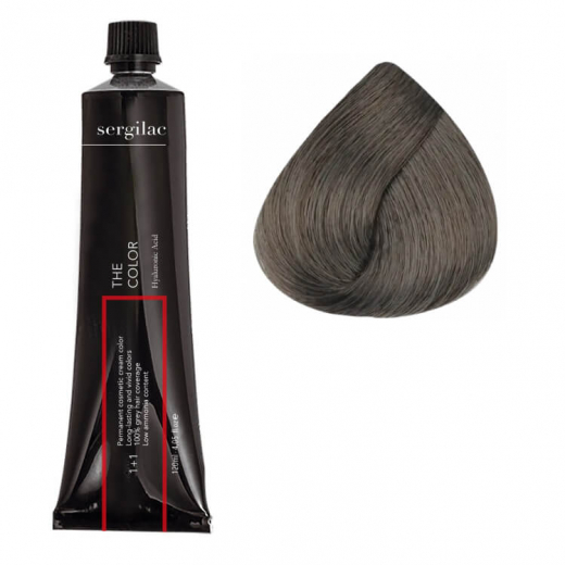 Крем-краска для волос SERGILAC №6.17, 120 ml
