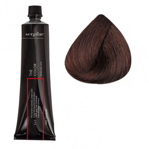 Крем-краска для волос SERGILAC №6.5, 120 ml