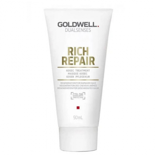 Goldwell Маска DSN Rich Repair 60 сек. відновлююча для сухого та пошкодженого волосся, 50 ml