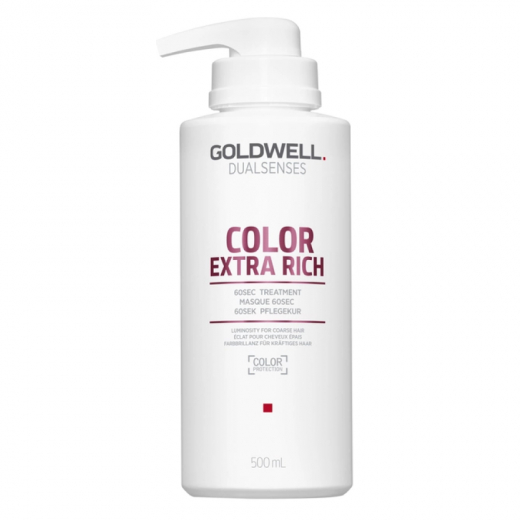 
                Маска для волосся Goldwell DSN Color Extra Rich 60 сек. для товстого і пористого фарбованого волосся, 500 мл
