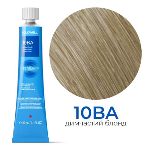 Тонувальна стійка фарба для волосся Goldwell Colorance Color Infuse Hair Color 10BA димчастий блонд, 60 мл