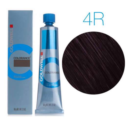 Тонирующая стойкая краска для волос Goldwell Colorance Color Infuse Hair Color 4-R средний коричневый красный, 60 мл