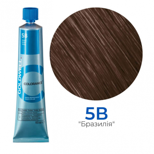 Тонирующая стойкая краска для волос Goldwell Colorance Color Infuse Hair Color 5B "Бразилия", 60 мл