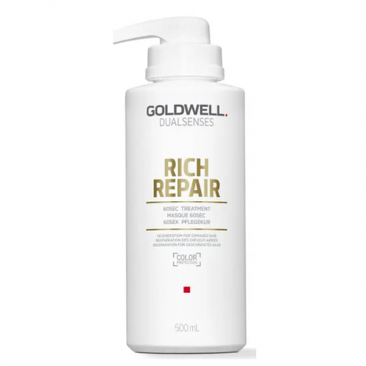 Goldwell Маска DSN Rich Repair 60 сек. відновлююча для сухого та пошкодженого волосся 500 мл