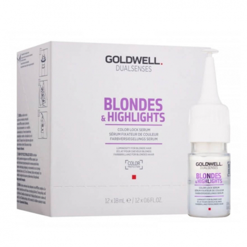Goldwell Сыворотка DSN NEW Blondes and Highlights для сохранения блон-оттенка, 12*18 мл НФ-00022198